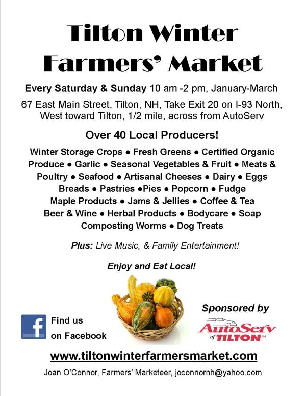 Tilton Winter Farmers' Market 2013 Poster